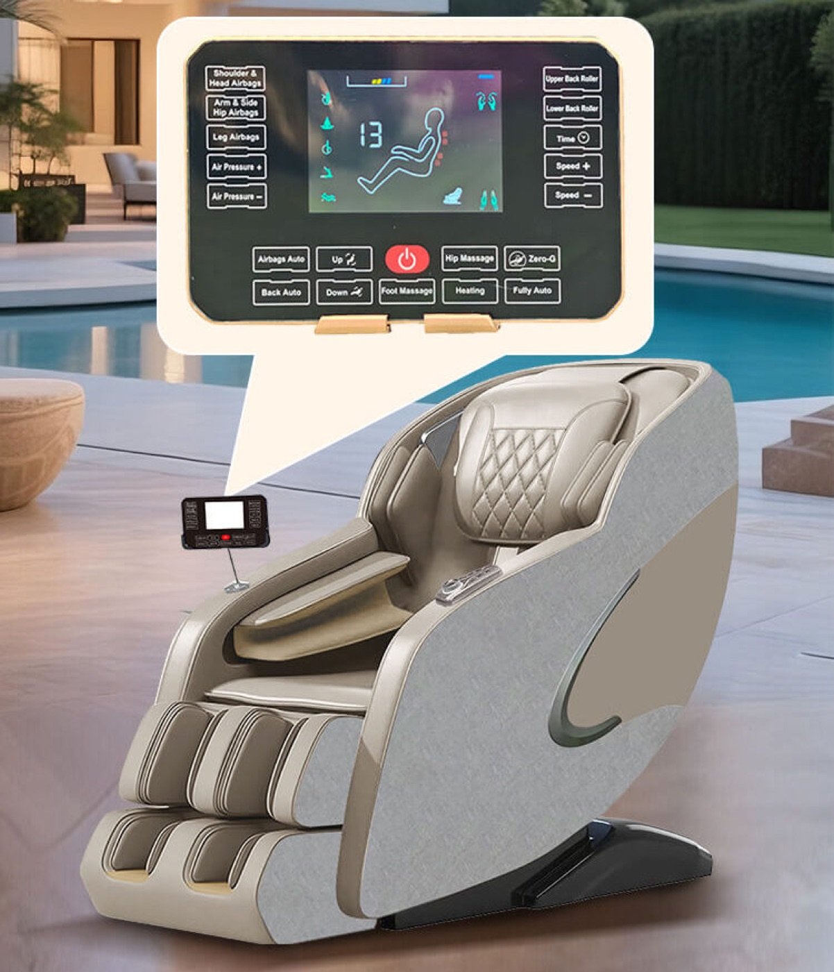 4D Zero Gravity Heat Full Body Massage Chair — VD-A035